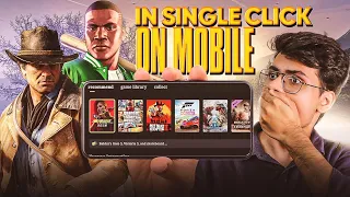 Play GTA V, RDR2, & 250 PC Games On Your Mobile With A Single Click 2024 🔥