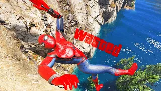 GTA 5 Epic Wasted Spider-Man Jumps/Fails Ep.112 (Funny Moments)