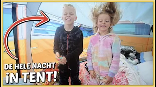 DE HELE NACHT iN DE TENT BLiJVEN & DE TOEKOMST VOORSPELLEN 🔮 | Bellinga Vlog #2452