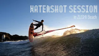 WaterShot Session in ZUSHI BEACH/海の中からのウインドサーフィン