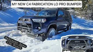 C4 Lo Pro Bumper and Badlands Winch Install on a 2021 Toyota 4Runner