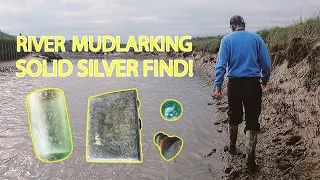 Mudlarking - Stunning silver find! Finding beautiful old treasure on our local river bed!