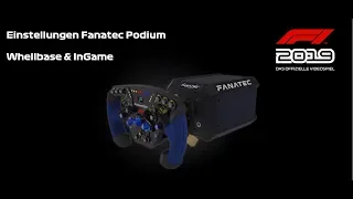 F1 2021 Fanatec Einstellungen Fanatec Tuning Menü PS4 / PC / XBOX