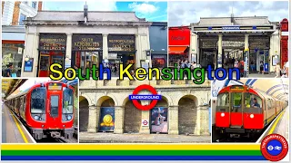 RUSH HOUR Action at South Kensington Station! - London Underground (02/07/2023)