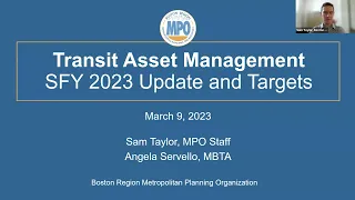 Boston Region MPO Board Meeting: March 9, 2023