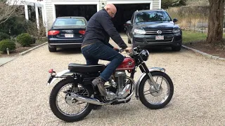 1961 Matchless G80CS COLD START 01-26-2021