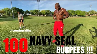 100 Navy Seal Burpees | 6AM Rise And Grind WARM UP !!!