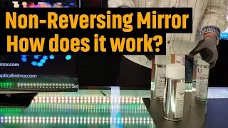 How Does A Non-Reversing Mirror Work? [DIY "True Mirror" Using Front Surface Mirrors]