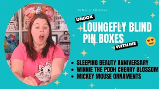 DISNEY PIN HAUL! Unboxing Loungefly blind pin haul! Sleeping Beauty anniversary pins and more!