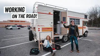 Working On the RV… IN A PARKING LOT?? + Staying at an Off-Road RV Park!