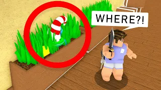 Cheating in Murder Mystery 2 HIDE & SEEK.. (Roblox Movie)