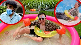 SURPRISE POOL PARTY IN MY HOUSE!! (100K Special)