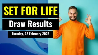 Set for Life Lotto draw results from Tuesday, 22 February 2022