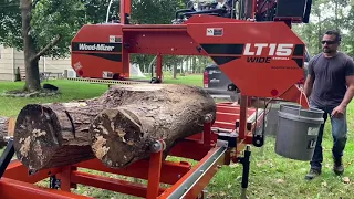 Picking up the Wood-Mizer LT15 Go WIDE Sawmill