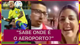 Repórter do UOL ouve 'piadas' de torcedores da Croácia após eliminação: 'Vá para casa, Neymar'