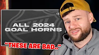SOCCER FAN REACTS TO NHL 2024 GOAL HORNS...