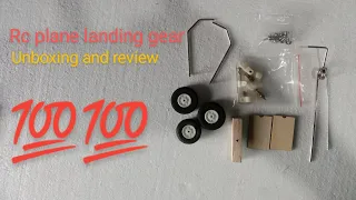 Rc plane landing gear unboxing and review