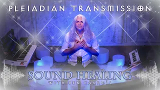 Pleiadian Energy Transmission  🤍 Theta Binaural Beat, Singing Bowls, & Angelic Voice Sound Healing