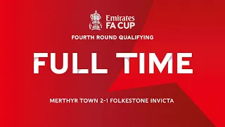 Reaction | Neil Cugley & Ade Yusuff | Merthyr Town 2-1 Folkestone Invicta | Emirates Fa Cup