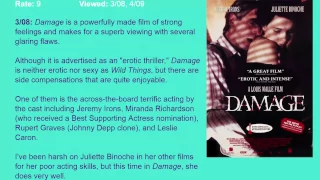 Movie Review: Damage (1992) [HD]