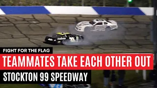 Fight For The Flag: Teammates Take Each Other Out On The Last Lap!