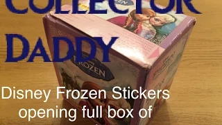 Frozen sticker collection full box opening original panini collection