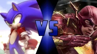 Sonic VS The Flash (Sonic the Hedgehog VS DC Comics) | One Second Punch Out Ep 15