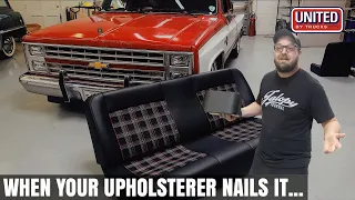 Cato's Custom Upholstery | Behind The Scenes on a Squarebody C10