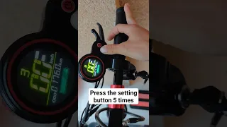 Unlock speed on the iScooter iX5 electric scooter