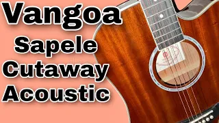 VANGOA GUITARS Sapele Cutaway 41” Acoustic - Demo