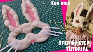 How to make Rabbit Mask | Animal Mask Making - DIY @gyaneshwariarts