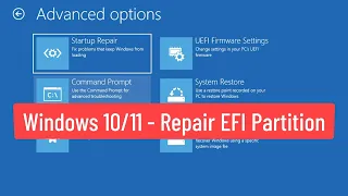 Windows 10/11 - Repair EFI Partition