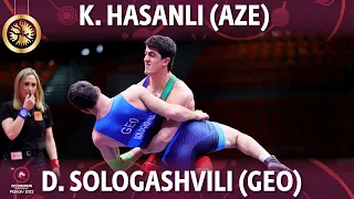 GOLD GR - 77 kg: K. HASANLI (AZE) v. D. SOLOGASHVILI (GEO)