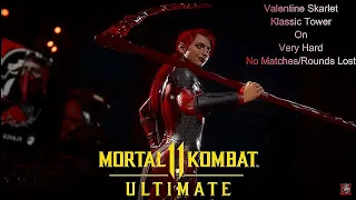 Mortal Kombat 11 Ultimate - Valentine Skarlet Klassic Tower On Very Hard No Matches/Rounds Lost