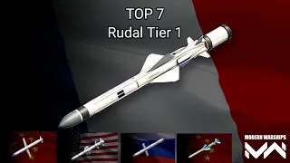 TOP 7 Rudal Tier 1 Modern Warships