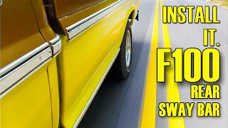 Installing a Rear Sway Bar on Your Ford F100 Episode 460 Autorestomod