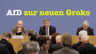 Alexander Gauland & Jörg Meuthen: AfD zum Koalitionsvertrag - BPK vom 12. März 2018