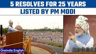 75th Independence Day: PM Modi lists out 5 pledges for the next 25 years | OneIndia News *News