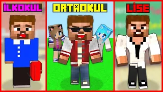 ARDA'NIN HAYATI | İLKOKUL - ORTAOKUL - LİSE 😱 - Minecraft