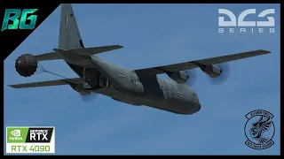 C-130 Hercules Tactical Drops | DCS World | Grayflag Syria Coop Server