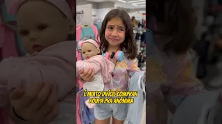 QUANDO A BEBÊ REBORN VAI AS COMPRAS 🛒 🛍️ 🤑 #entaorobertafamily #shortsnobrasil