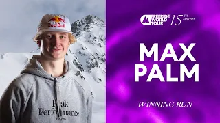First double backflip on the Freeride World Tour I Max Palm Winning Run