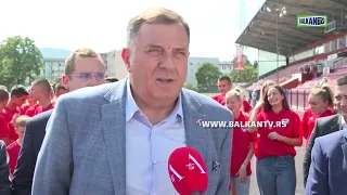 Milorad Dodik obišao radove na Gradskom stadionu u Banja Luci