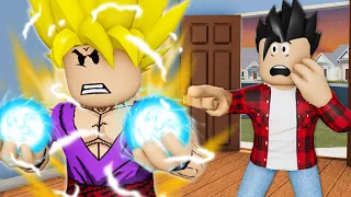 His Brother Was Secretly A Super Saiyan! A Roblox Movie