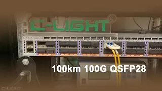 100km Application of QSFP28 100G ZR4 on ARISTA 7060CX