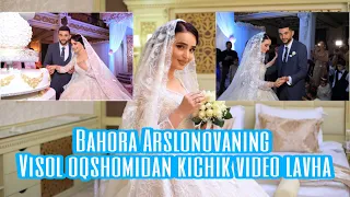 Bahora Arslonova va Sherali Bobokulovlarning visol oqshomidan kichik video