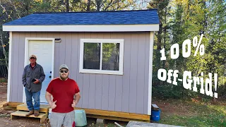 How I Built a CHEAP Cabin Completely Off-Grid - Full Build