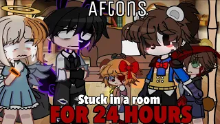 ||Aftons Stuck In A Room For 24 Hours||Remake||Gacha FNaF||