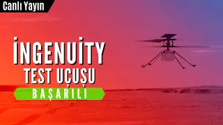 Başka Bir Gezegende İlk Uçuş! #MarsHelikopteri İngenuity Başarılı Test Uçuşu