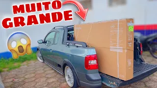 FUI NA LOJA COMPRAR NOSSA TV NOVA || TELEVISÃO GIGANTE 😱